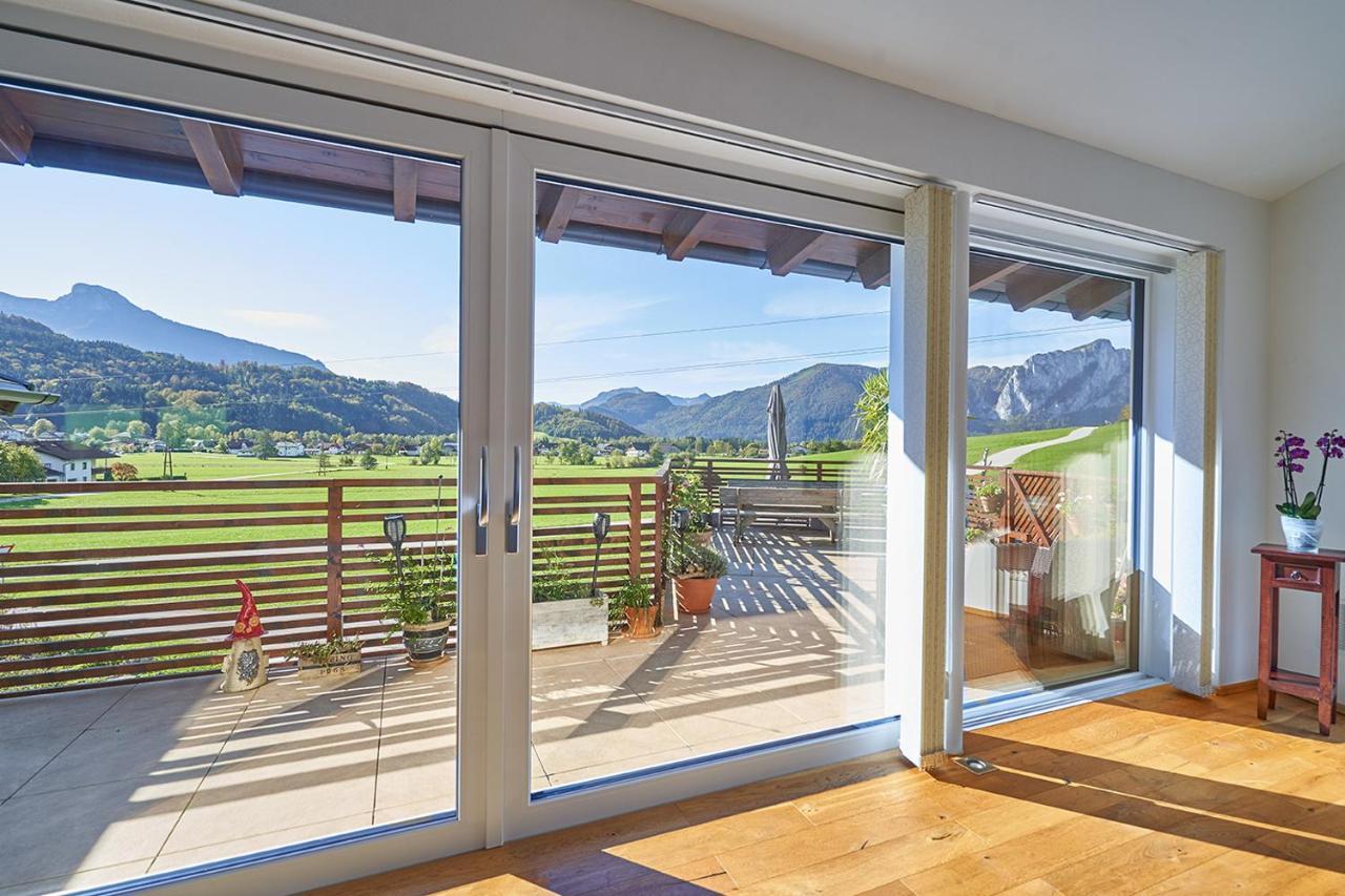 Bergblick Acht Mondsee Innerschwand Esterno foto