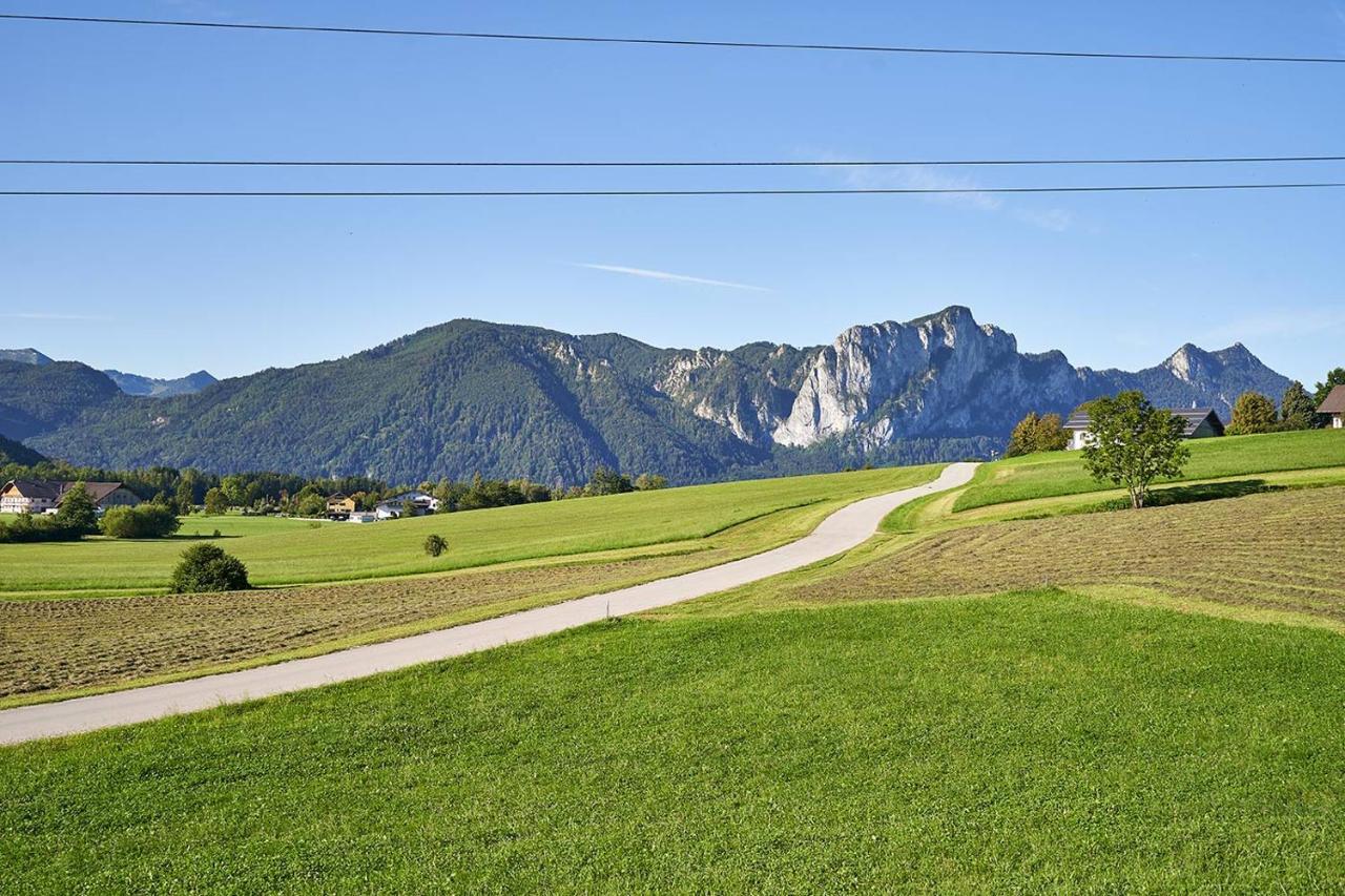 Bergblick Acht Mondsee Innerschwand Esterno foto