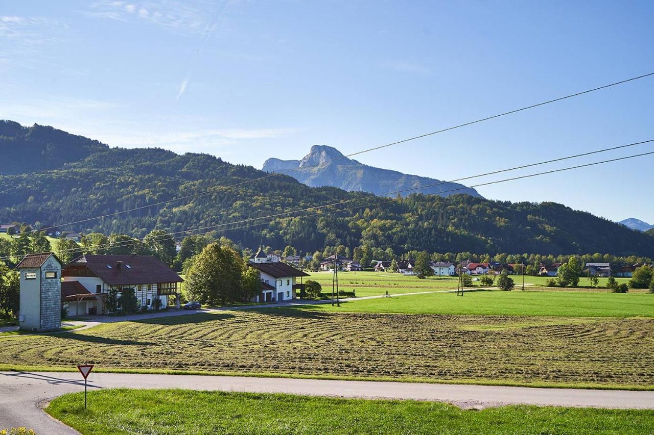 Bergblick Acht Mondsee Innerschwand Esterno foto